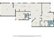 Detailed floor plan of the home, showcasing the layout of the bedrooms, bathrooms, and living areas at 3268 Tanglewood Trl, Palm Harbor, FL 34685