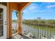 Spacious balcony overlooking boat slips and waterway for relaxing outdoor living at 5000 Culbreath Key Way # 8-319, Tampa, FL 33611