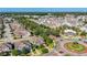 A lovely suburban community with sidewalks, green trees, colorful homes, and a central traffic roundabout at 5807 Circa Fishhawk Blvd, Lithia, FL 33547