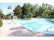 Community swimming pool with lifeguard equipment and lounge chairs around the pool at 7334 Night Heron Dr, Land O Lakes, FL 34637
