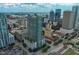 Contemporary high-rise apartment complex with vibrant city surroundings and clear sky at 777 N Ashley Dr # 1011, Tampa, FL 33602