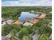 Stunning aerial view of a lakeside community with lush landscaping and beautiful homes at 10232 Estuary Dr, Tampa, FL 33647