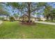 Charming single-story home featuring a well-maintained lawn and mature landscaping with a large shade tree in the front yard at 10232 Estuary Dr, Tampa, FL 33647