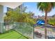 Private balcony with artificial turf and downtown views at 111 N 12Th St # 1305, Tampa, FL 33602