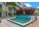 Relaxing spa tub surrounded by lush landscaping, offering a private oasis for residents at 111 N 12Th St # 1305, Tampa, FL 33602