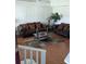 Comfortable living room featuring hardwood floors, ceiling fan, and furnishings at 2797 Cordova S Way, St Petersburg, FL 33713
