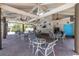 This pavilion features ceiling fans, chairs and tables for residents to gather, eat and enjoy the community at 3066 Landmark Blvd # 1305, Palm Harbor, FL 34684