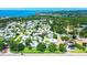 Stunning aerial view of a well-maintained neighborhood near a scenic coastline and waterways at 3122 37Th S Ln # C, St Petersburg, FL 33711