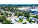 An aerial perspective highlights a residential area near local businesses at 3122 37Th S Ln # C, St Petersburg, FL 33711