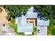 Top-down aerial shows the home with the garage, driveway and some landscaping at 3122 37Th S Ln # C, St Petersburg, FL 33711