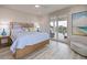 Comfortable main bedroom with a view of the water at 3174 Sanibel Dr, Hernando Beach, FL 34607