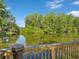Deck overlooking tranquil pond views at 4519 Swallowtail Dr, New Port Richey, FL 34653