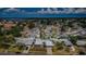 Wide aerial view of a waterfront residential neighborhood on a sunny day at 4704 Shale Pl, Tampa, FL 33615