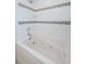 A luxurious bathtub with jacuzzi jets surrounded by decorative tiled walls at 4704 Shale Pl, Tampa, FL 33615