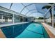 Beautiful screened-in pool with clear blue water and outdoor living space at 4704 Shale Pl, Tampa, FL 33615