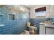 Beautiful bathroom with step-in shower featuring designer tile work, modern fixtures, and natural light at 6700 Sunset Way # 206, St Pete Beach, FL 33706