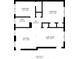 Detailed floor plan showcasing a 744 sq ft layout with living room, kitchen, bedrooms, bath and hall at 6700 Sunset Way # 206, St Pete Beach, FL 33706