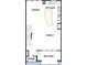 Detailed floorplan showcasing the second floor, kitchen, living room, and balcony at 7236 Sutton Ln, Sarasota, FL 34240