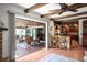 Inviting outdoor patio with brick flooring and wicker furniture, perfect for relaxation at 1039 Union St, Clearwater, FL 33755