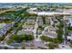 Aerial view displays the community and landscaping along with the nearby shopping and commercial district at 1051 Andrew Aviles Cir, Tampa, FL 33619