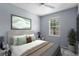 Cozy bedroom featuring modern decor and a window with a view, creating a peaceful retreat at 1051 Andrew Aviles Cir, Tampa, FL 33619