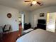Comfortable bedroom with en-suite bathroom, large closet, and room for home office/fitness equipment at 11227 Summer Star Dr, Riverview, FL 33579