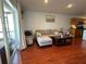 Spacious living room filled with natural light and providing seamless access to both the kitchen and outdoor patio at 11227 Summer Star Dr, Riverview, FL 33579