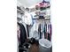 Well-organized closet with ample hanging space and shelving at 1438 S Hillcrest Ave, Clearwater, FL 33756