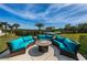 Outdoor seating area with fire pit, ideal for entertaining or relaxing at 19519 Gulf Blvd # 203, Indian Shores, FL 33785