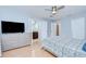 Spacious main bedroom showing bathroom entry and closet at 2746 Birchcreek Dr, Wesley Chapel, FL 33544