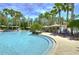 Inviting swimming pool with lounge chairs and shaded cabanas for relaxation at 2746 Birchcreek Dr, Wesley Chapel, FL 33544