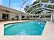 Inviting screened-in pool with ample seating and bar, perfect for entertaining at 3508 Yale Cir, Riverview, FL 33578