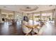Spacious clubhouse featuring comfortable seating, elegant finishes and beautiful views at 402 Laurel Lake Dr # 104, Venice, FL 34292