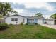 Charming single-story home with stone facade and a well-maintained front lawn and attached garage at 4545 Annette St, New Port Richey, FL 34652