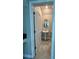 Charming half bath features pedestal sink and oval mirror at 6244 English Hollow Rd, Tampa, FL 33647