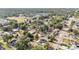 Neighborhood aerial view showing tree-lined streets and nearby community amenities at 6811 N Himes Ave, Tampa, FL 33614