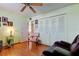Bright bedroom featuring a large closet and a charming accent chair for comfortable relaxation at 7425 Bay Island S Dr # 203, South Pasadena, FL 33707