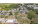 Aerial view of neighborhood with golf course, pond, and new construction homes at 8908 Hixon Rd, Tampa, FL 33626