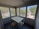 Cozy sun room features bright windows and a table with chairs for relaxation or dining at 943 7Th N St, St Petersburg, FL 33701