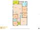 Detailed floor plan highlighting the layout of the home, including room dimensions and placement of features at 11831 Thicket Wood Dr, Riverview, FL 33579