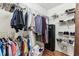 Walk-in closet featuring metal shelves and hanging rods for ample clothing storage at 1202 Williams Rd, Plant City, FL 33565