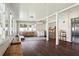 Spacious living area features wood floors, lots of natural light, and modern decor at 12606 Rain Forest St, Temple Terrace, FL 33617