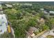 This aerial view displays the neighborhood's tree-lined streets and close proximity to amenities at 13703 Sweetwater Cove Pl, Tampa, FL 33613