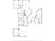 Detailed floor plan showcasing layout of the house with measurements and room names at 19815 Sea Rider Way, Lutz, FL 33559