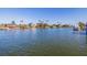 Wide water view showcasing waterfront homes and boat docks along the canal at 300 10Th Ave, Indian Rocks Beach, FL 33785