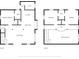 Detailed floor plan showcasing the layout of the home's two stories, including room dimensions at 3316 W Napoleon Ave, Tampa, FL 33611