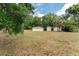 Vast backyard area highlighting mature trees and detached structures, offering ample green space at 4323 Culbreath Rd # B, Valrico, FL 33596