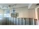 Kitchen during remodel phase with the cabinets and microwave installed and a track light installed at 4570 Overlook Ne Dr # 180, St Petersburg, FL 33703