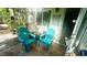 Outdoor patio area with comfortable seating and lush landscaping at 4570 Overlook Ne Dr # 180, St Petersburg, FL 33703