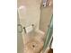 A clean shower features a pebble floor and a convenient towel rack at 4740 Carrington Ct # 4740, New Port Richey, FL 34655